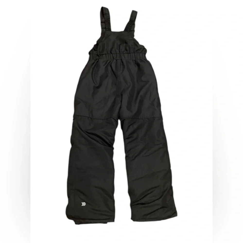 Youth Small Snow Pants Size 6 - 7 Overalls Bibs Snowpants Black Boys Girls